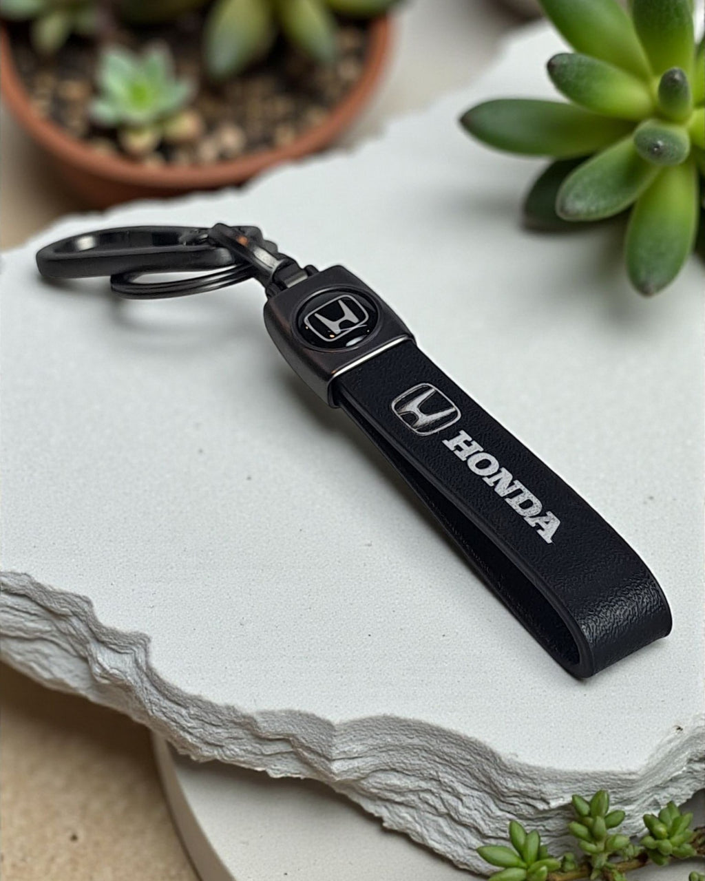Keychain with PU Leather Strap