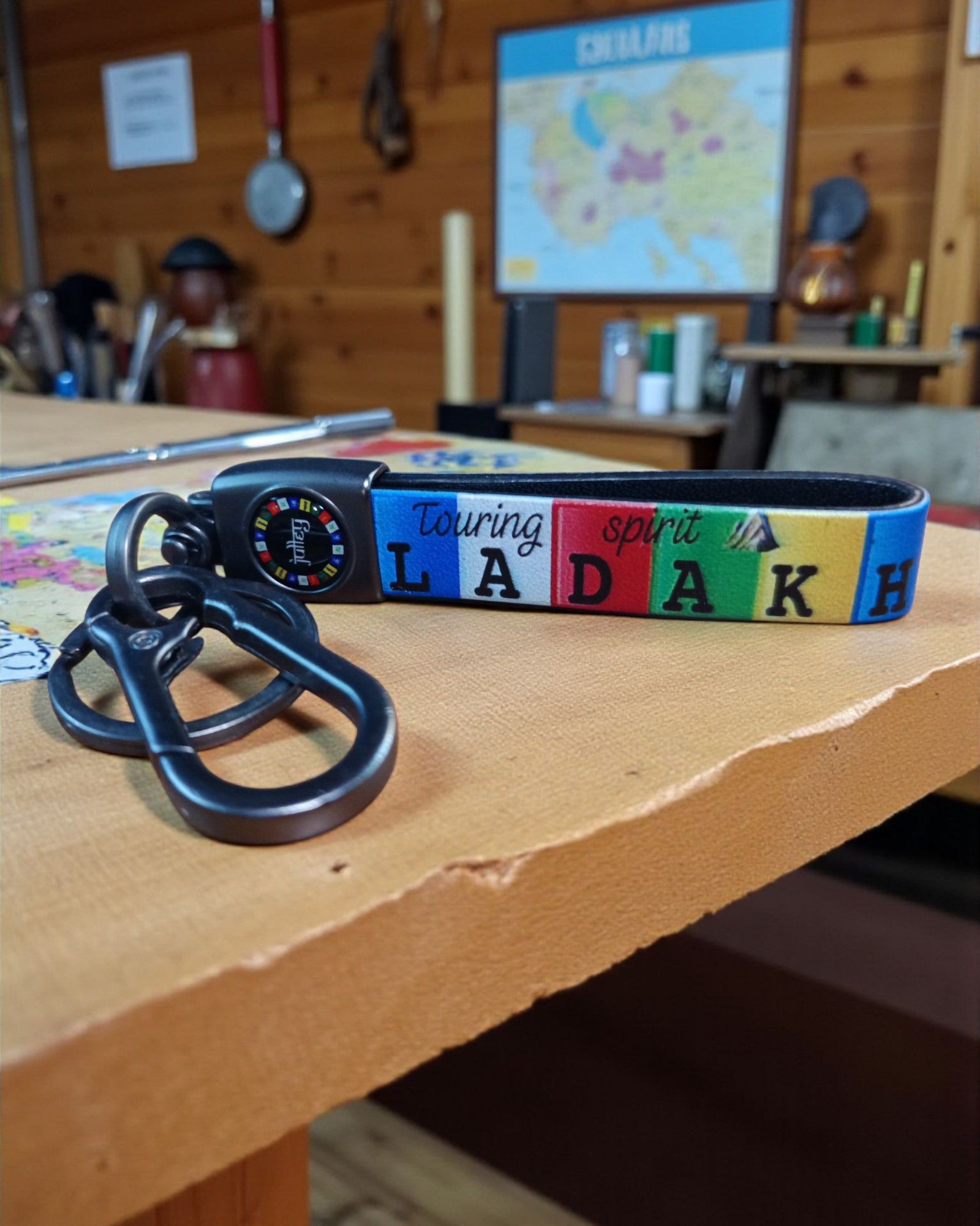 Keychain with PU Leather Strap