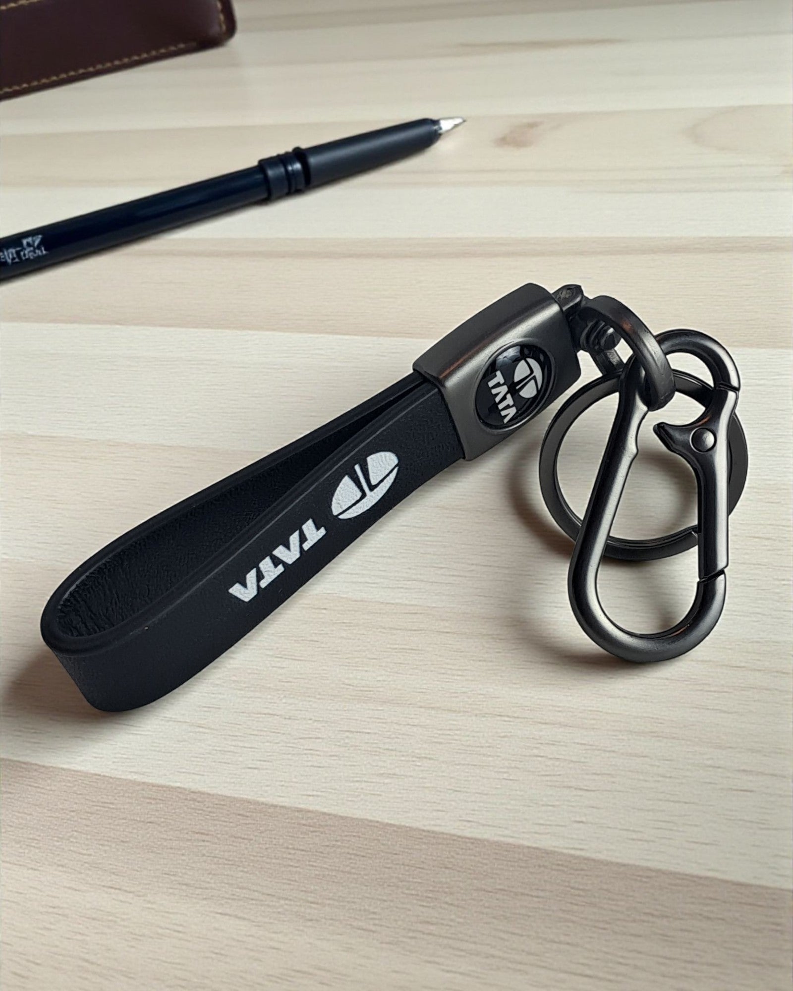 Keychain with PU Leather Strap