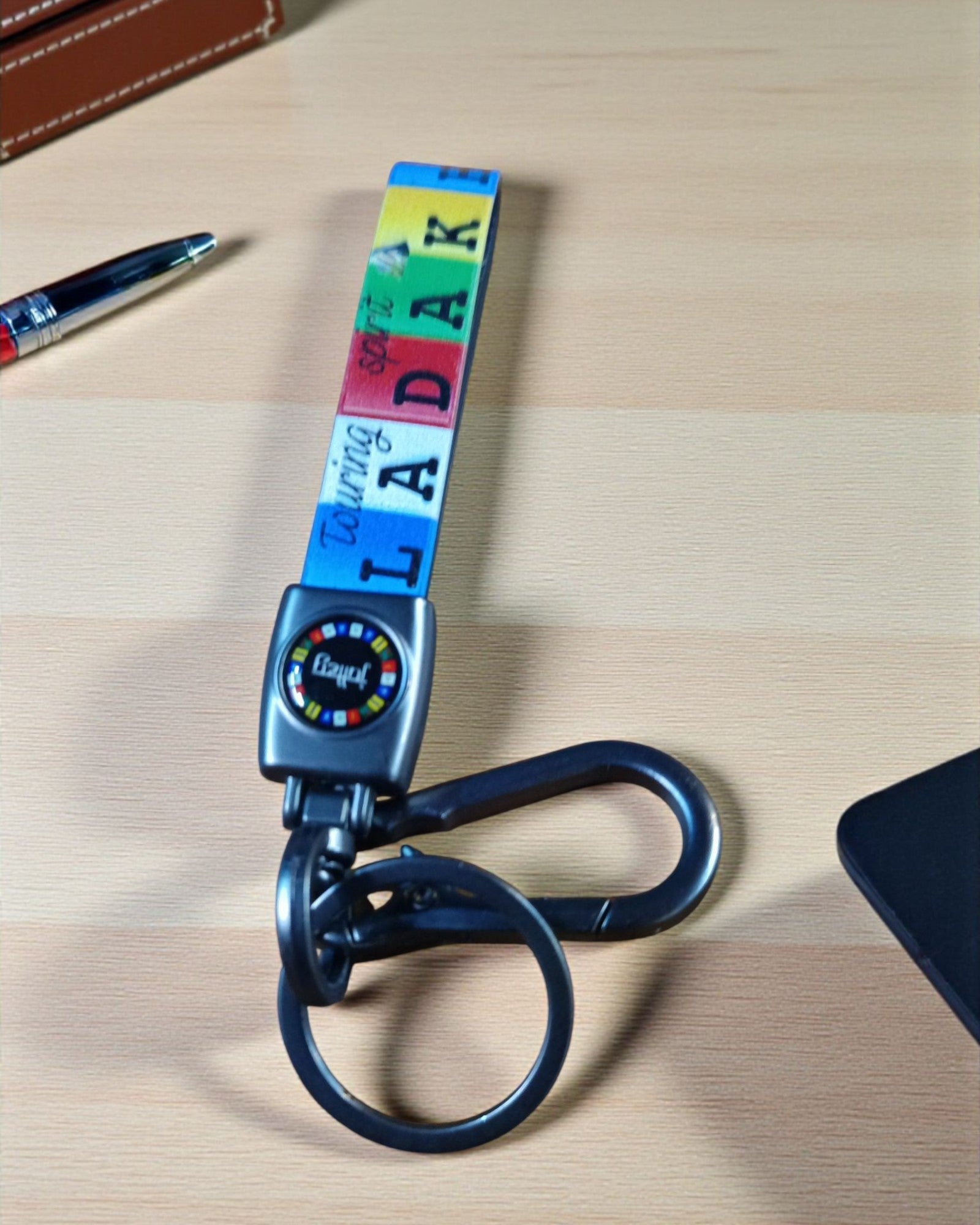 Keychain with PU Leather Strap