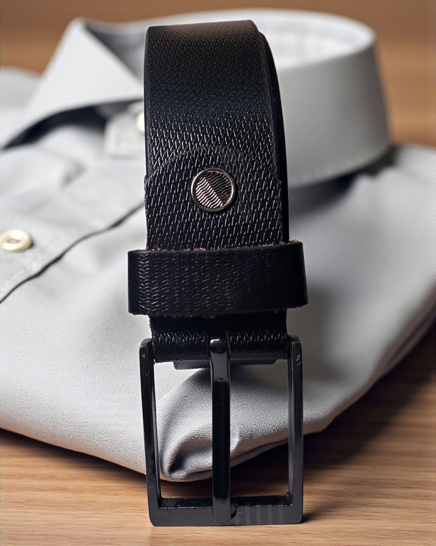 Scenario Textured Genuine Leather Belt S07