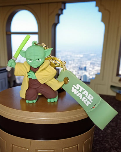 Star War Yoda with Loop and Hook Keychain