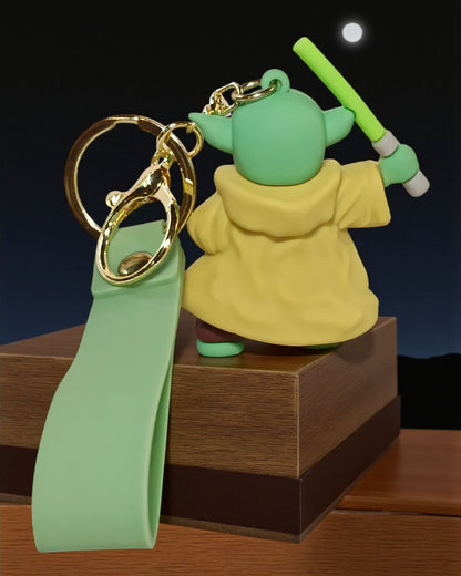 Star War Yoda with Loop and Hook Keychain