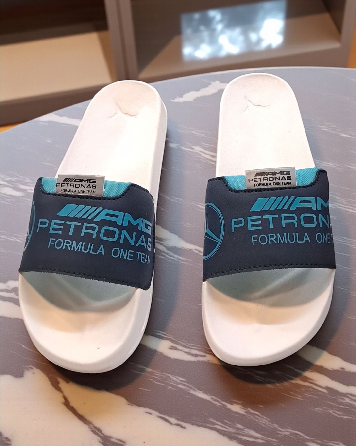 AMG Petronas Slipper Black White