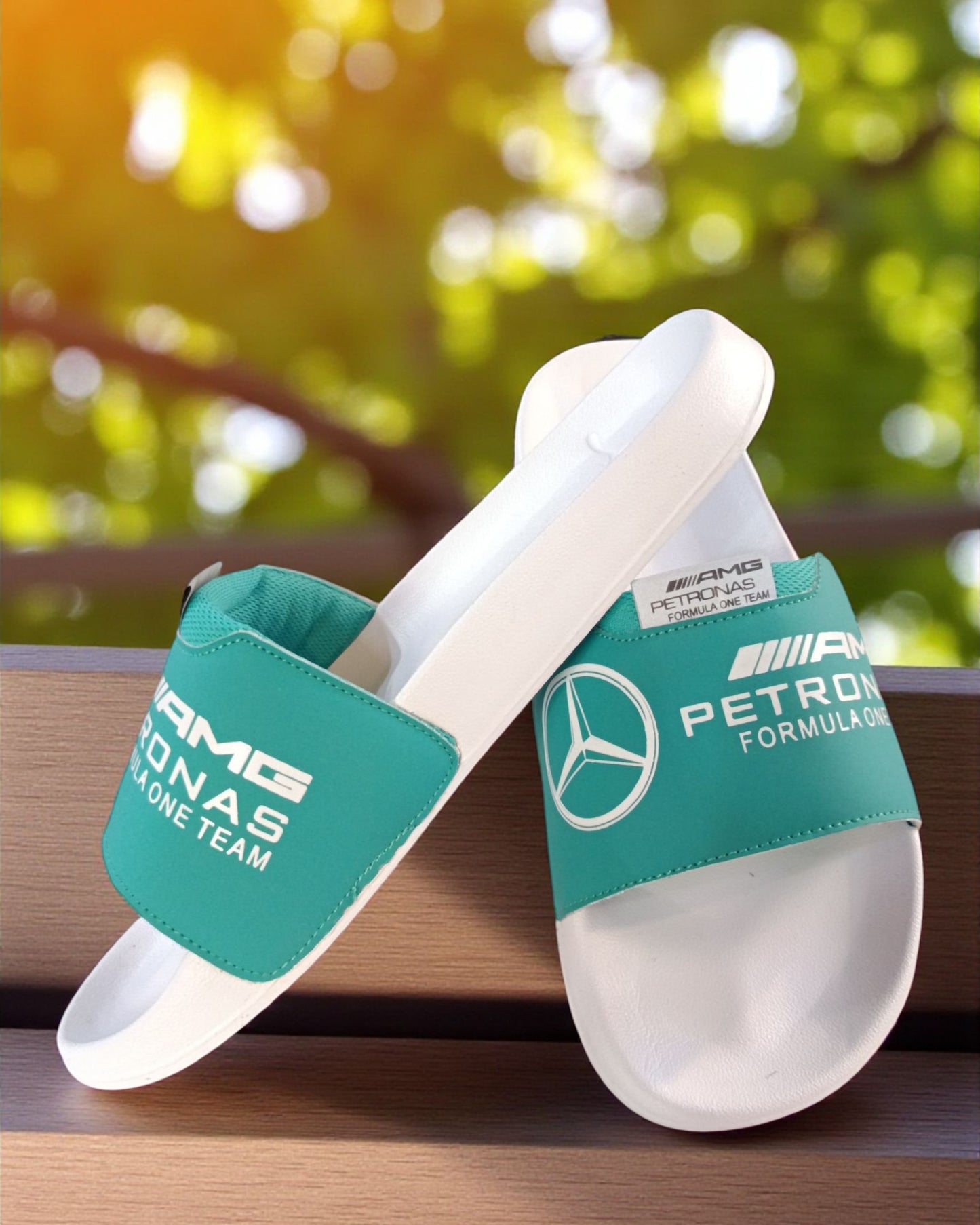 AMG Petronas Slipper Green White