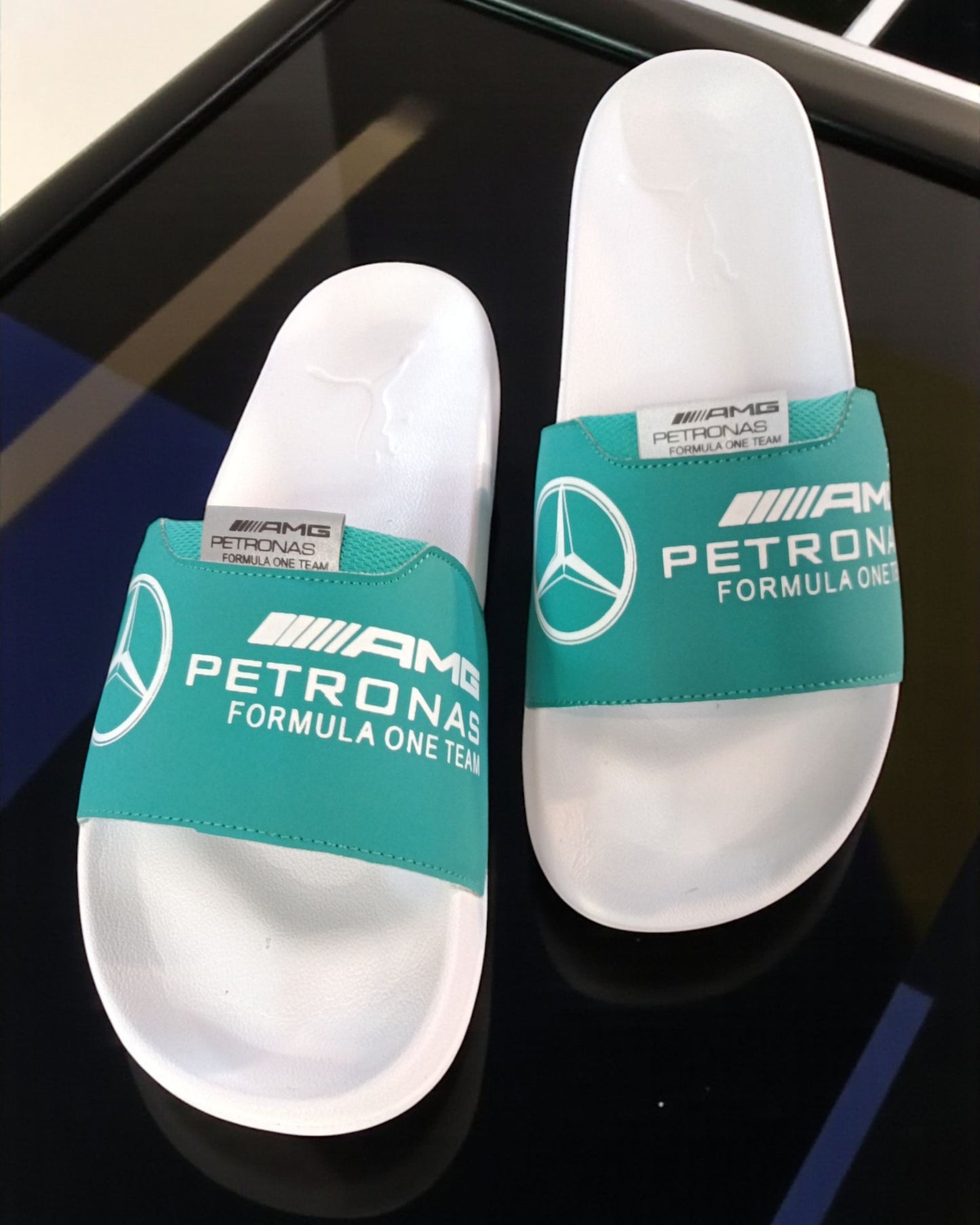 AMG Petronas Slipper Green White