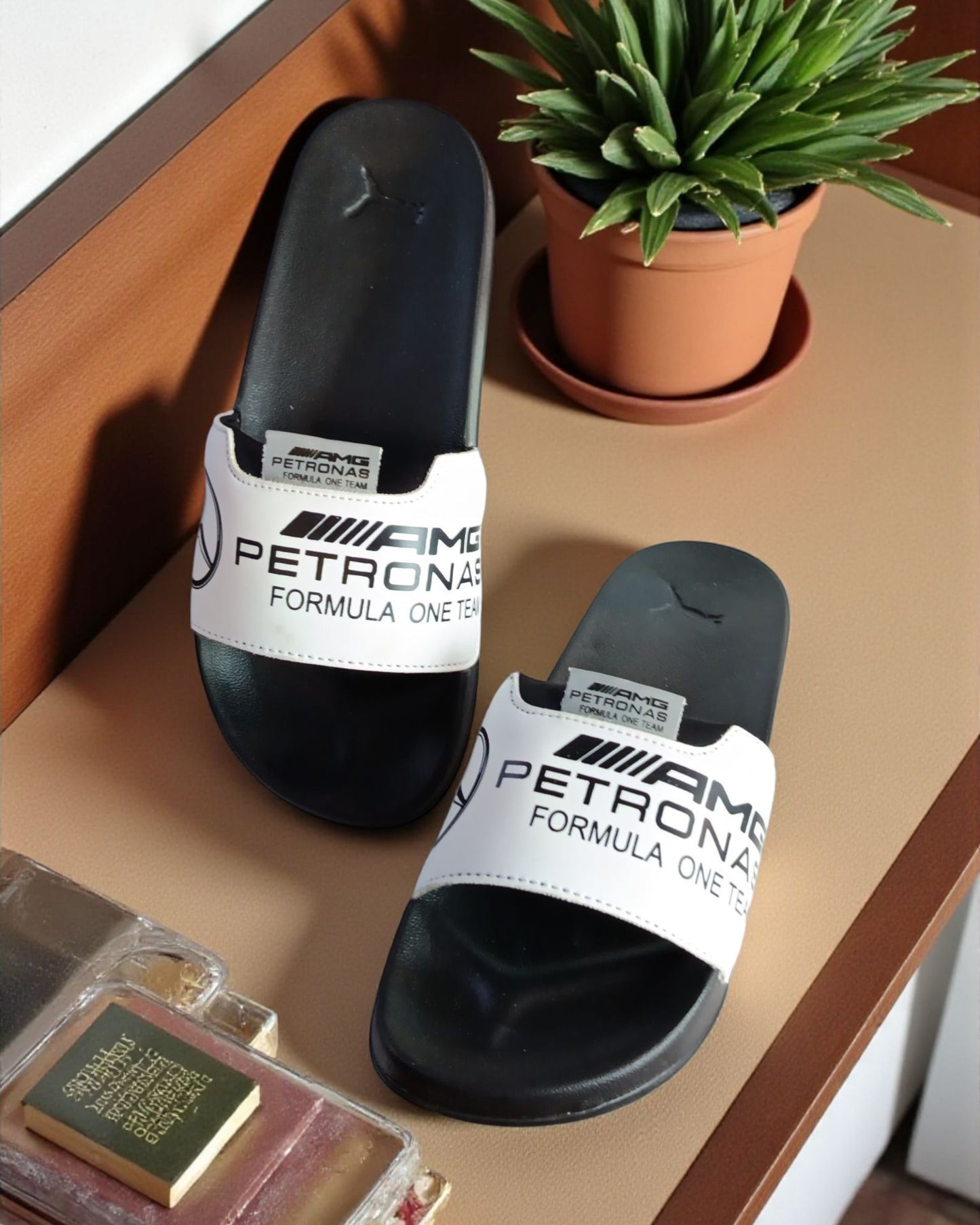 AMG Petronas Slipper White Black