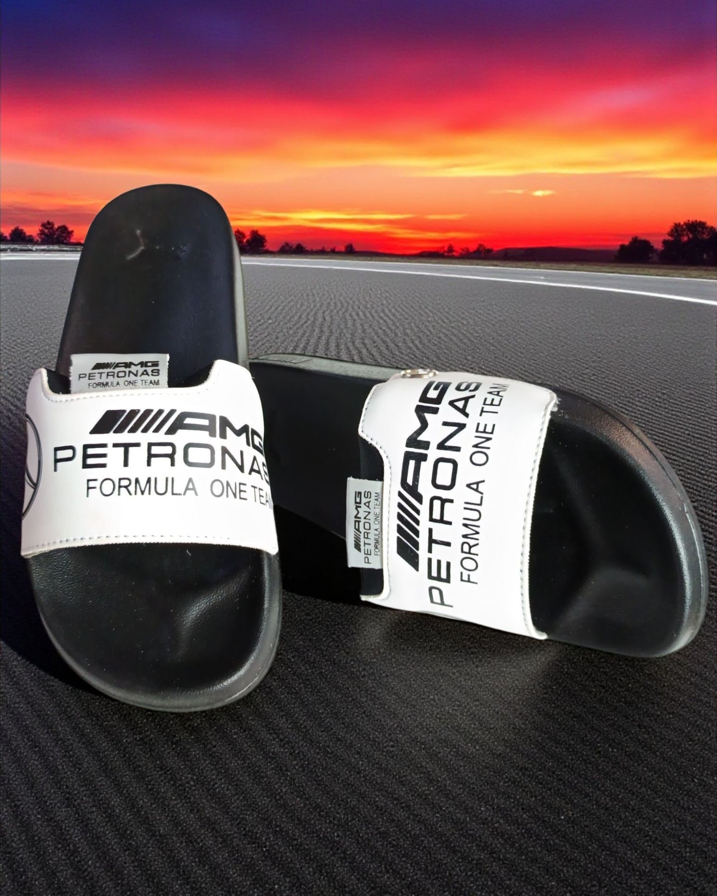 AMG Petronas Slipper White Black