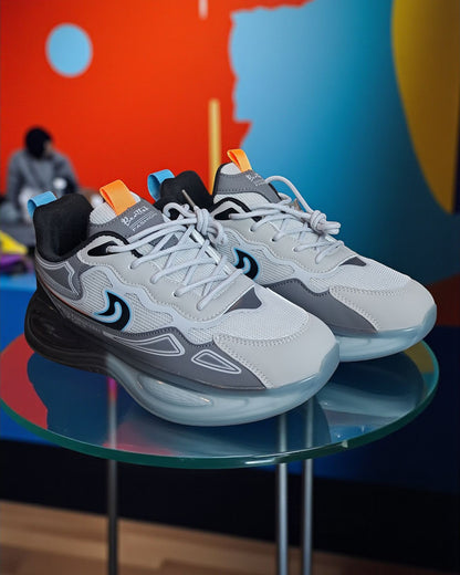 Fashion Sports Runner Shoes Grey Blue