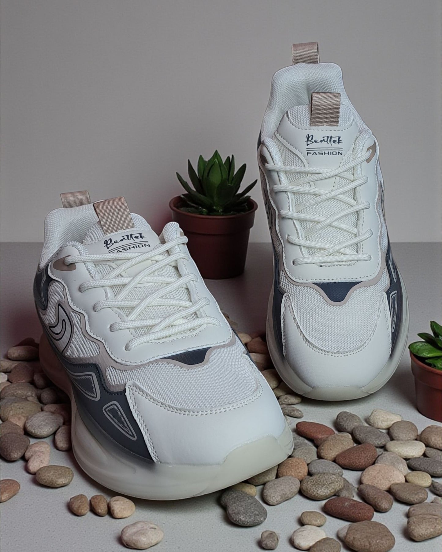 Fashion Sports Runner Shoes Beige