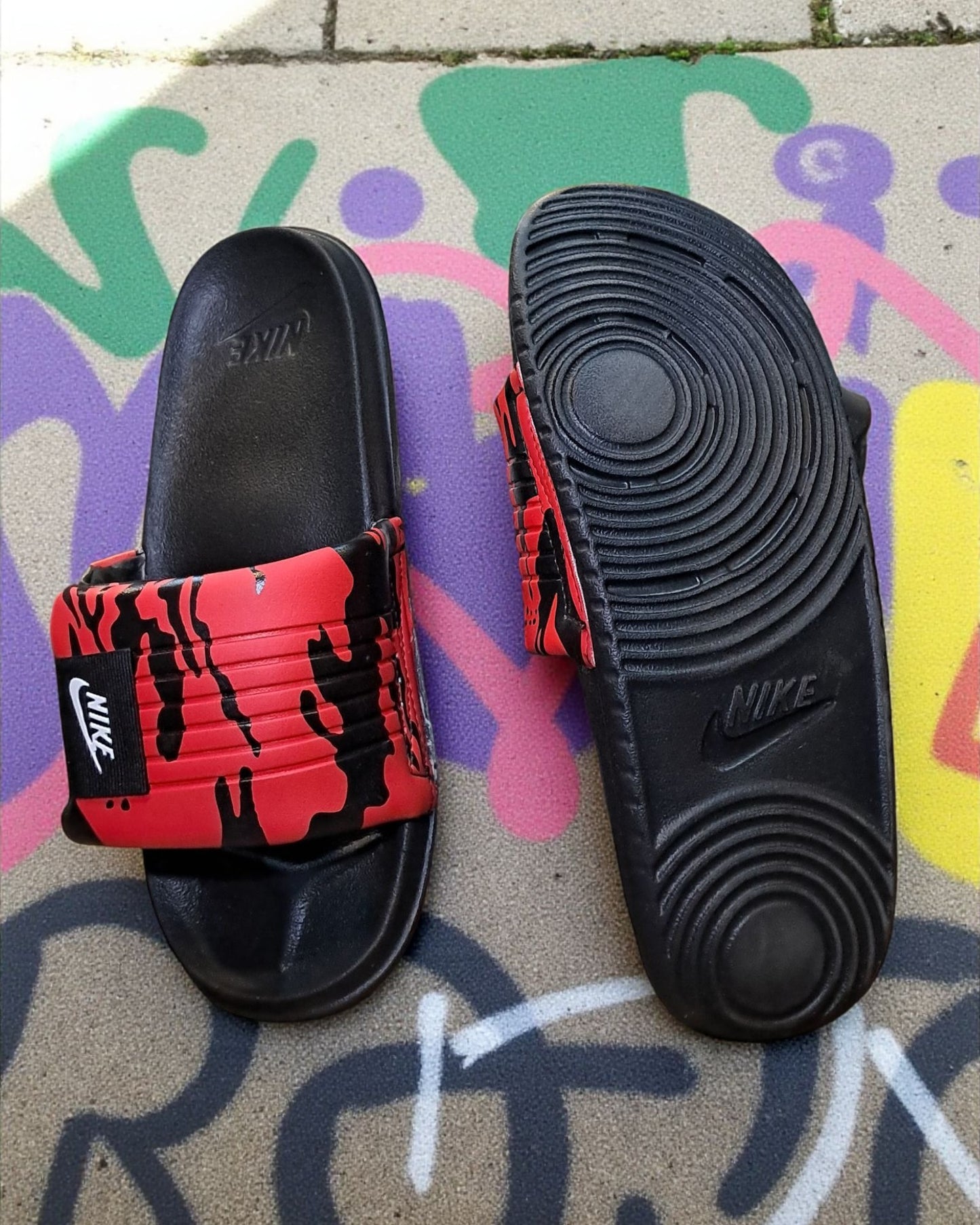 Nike Offcourt Sliders for Men Red Black