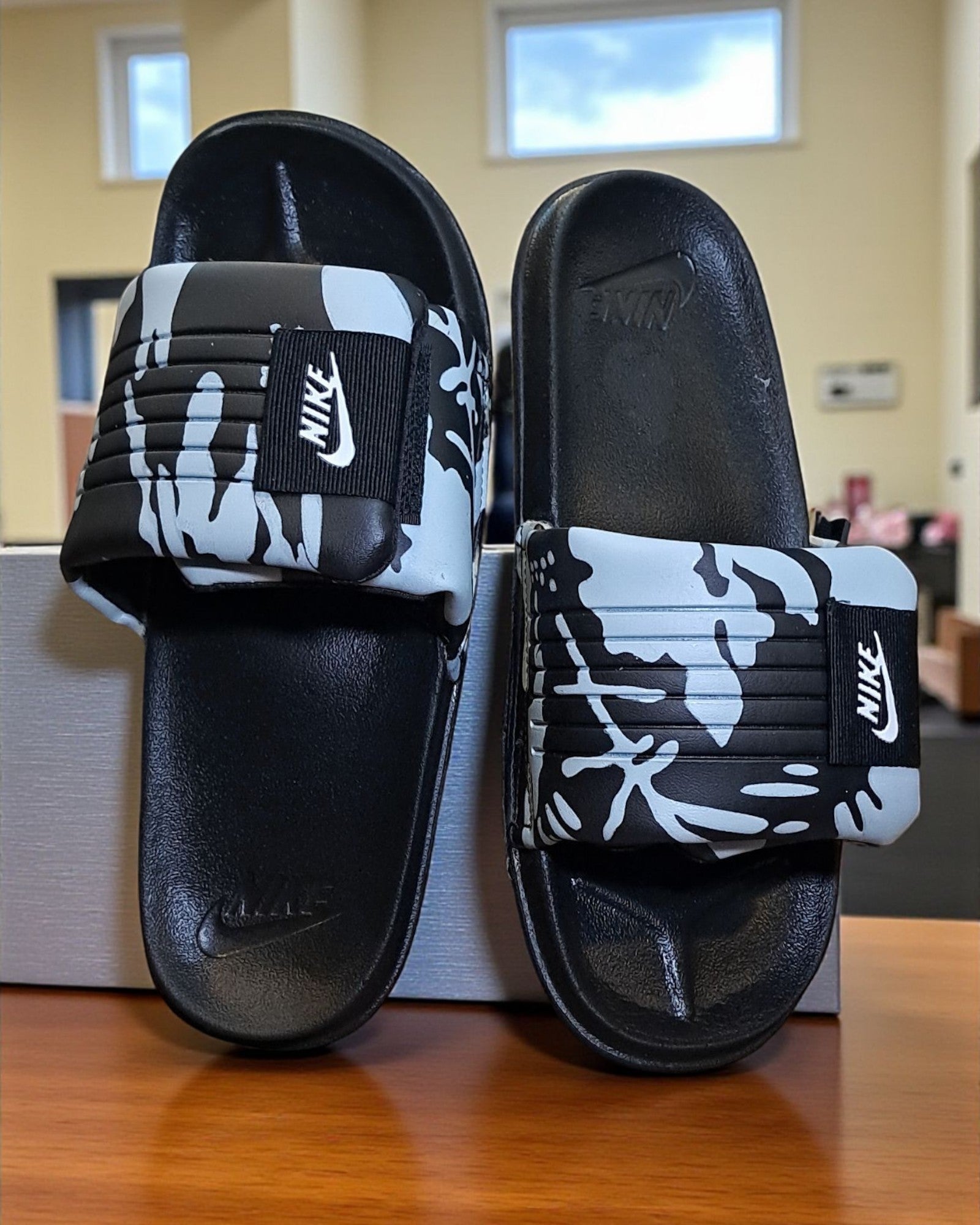 Nike Offcourt Sliders for Men Grey Black