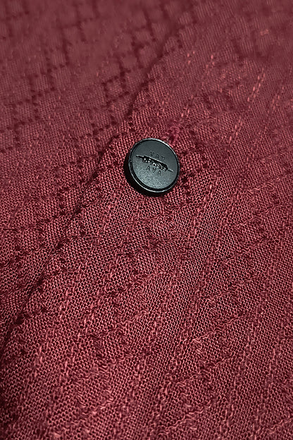Coco Time Textured Shirt Maroon
