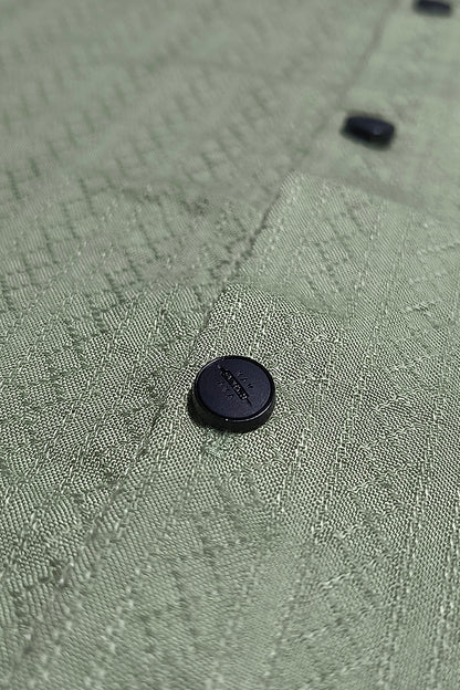 Coco Time Textured Shirt Green