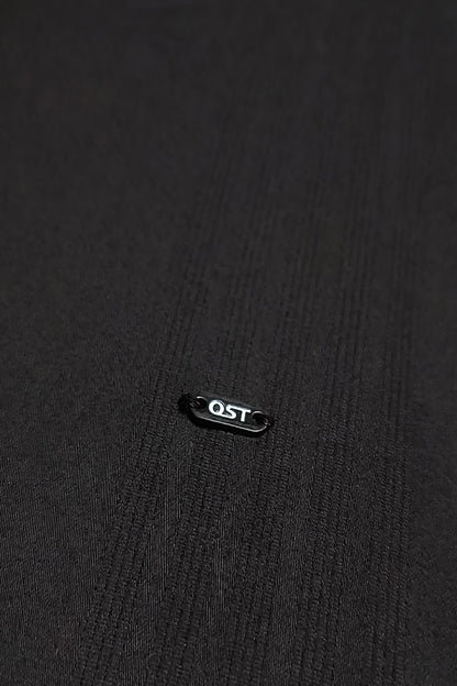 OST Lycra Satin Plain Shirt Black