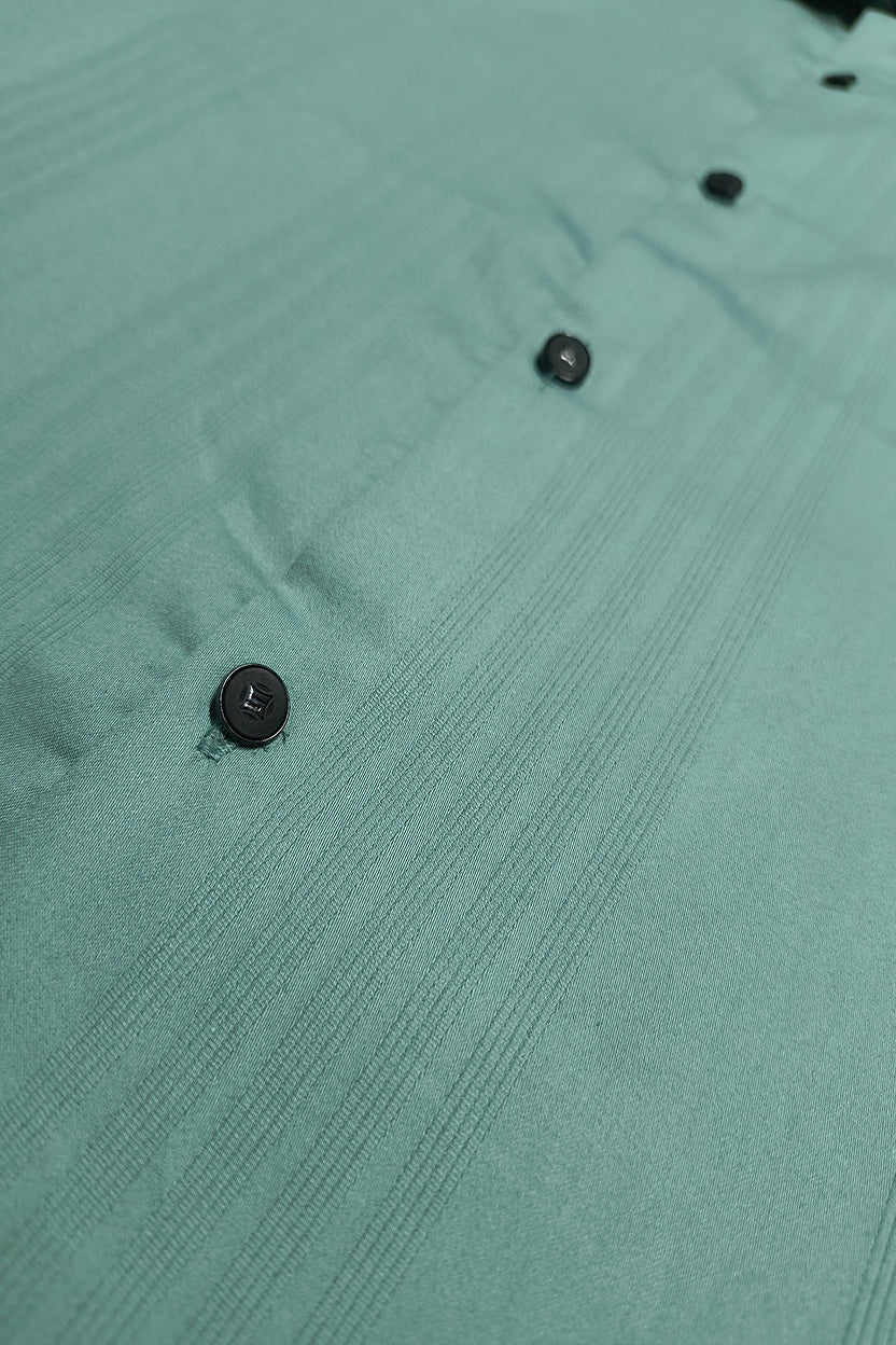OST Lycra Satin Plain Shirt Green