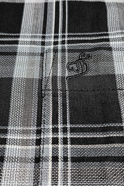 Tom Hatton Check Shirt Black SA 5235