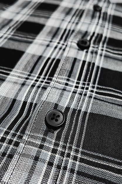 Tom Hatton Check Shirt Black SA 5235