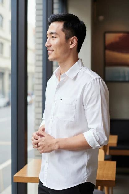 Carnot Textured Shirt White