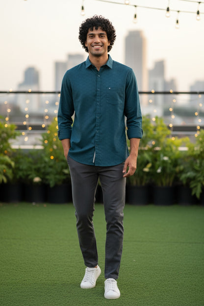 Carnot Textured Shirt Green