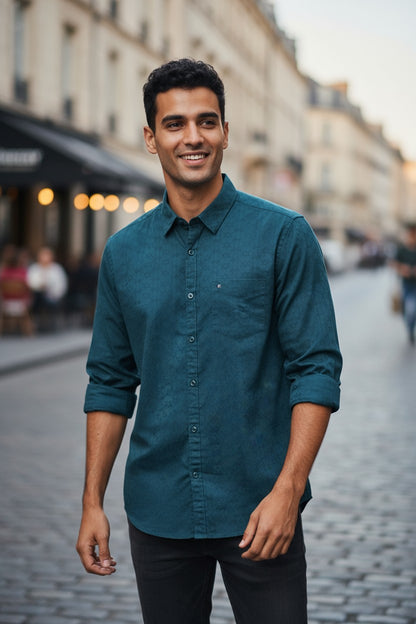 Carnot Textured Shirt Green