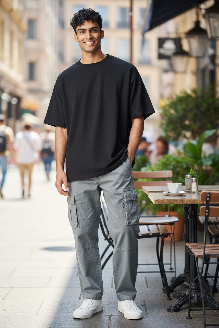 Super Dry Cargo Pant Grey for Men