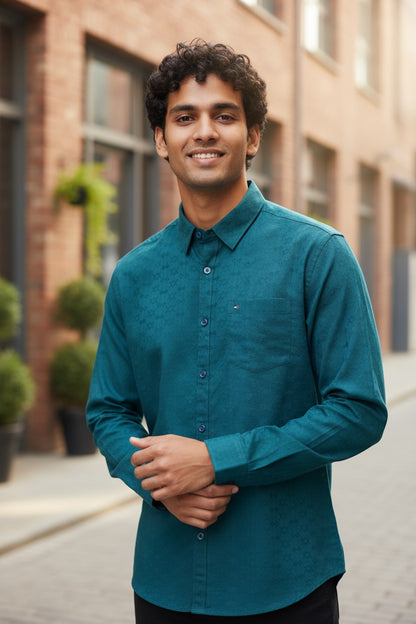 Carnot Textured Shirt Green