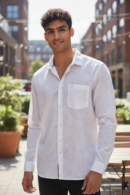 Tom Hatton Textured Shirt White SA 4873