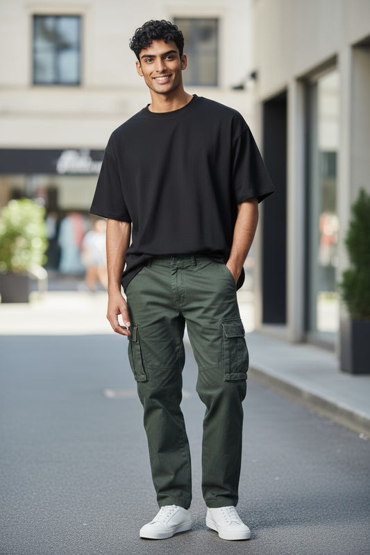 Super Dry Cargo Pant Olive Green for Men