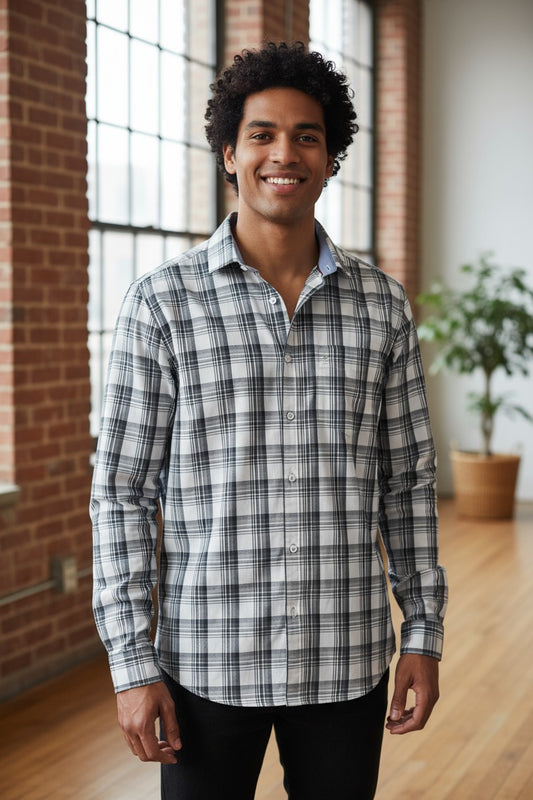 Tom Hatton Check Shirt White SA 5235