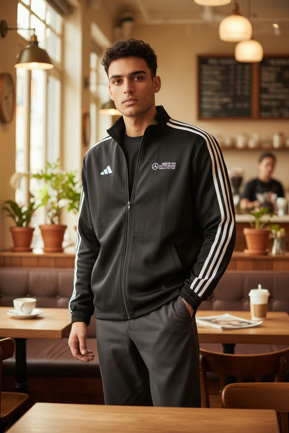 Adidas AMG Patronas Black Windcheater for Men