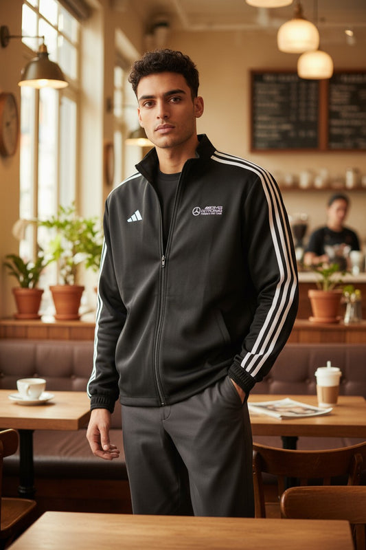 Adidas AMG Patronas Black Windcheater for Men