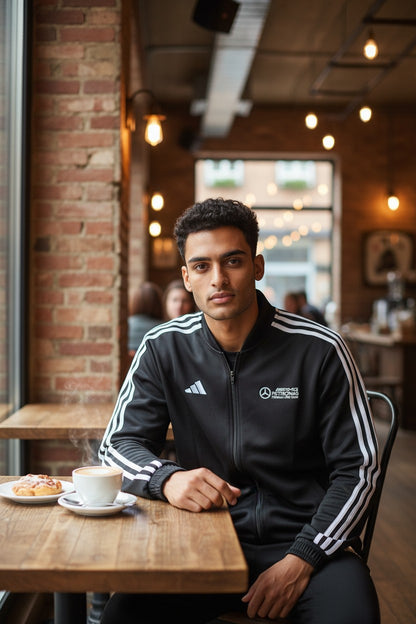 Adidas AMG Patronas Black Windcheater for Men