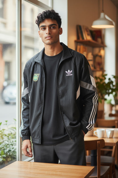 Adidas Jamaica Black Windcheater for Men