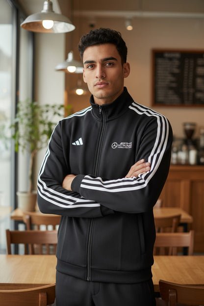 Adidas AMG Patronas Black Windcheater for Men