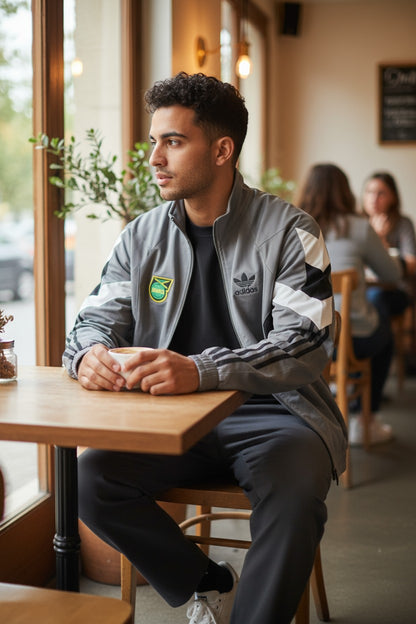 Adidas Jamaica Grey Windcheater for Men