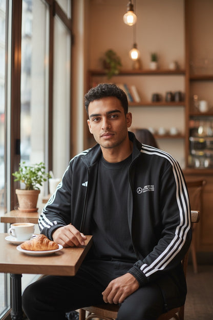 Adidas AMG Patronas Black Windcheater for Men