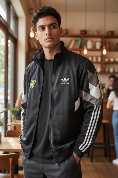 Adidas Jamaica Black Windcheater for Men